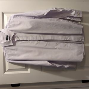 Hugo Boss pink and blue striped shirt